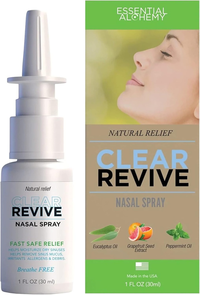 Neusspray, Allergierelief, snelle verlichting van nasale en Sinus irritatie, droogheid en slijm verwijdering, niet-droge en zero afhankelijkheid formule (volwassen, 1pk)