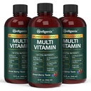 Wellgenix Balanced Essentials Plus New Formula - Liquid Vitamin - Complete Multivitamine Supplement - 1oz Dagelijks - Immune Boosting & Overall Health - Volwassenen, Kinderen, peuters - Berry Flavor 32oz (3)