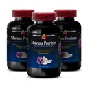 energie en focus supplement - MUCUNA PRURIENS VELVET BEAN EXTRACT 350 MG - stemmingsversterker, fluwelen boon extract, antioxidant supplementen, hersen booster supplement voor het geheugen, 3 flessen 180 Capsules
