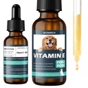 Vitamine E voor honden - Hondenvitaminen E - Vitamine E Dropper voor honden, verbeteren van de huid en de gezondheid van de jas, behandeling voor leverziekte, versterken immuunsysteem - natuurlijke formule voor alle leeftijden, en ras - 30 ML