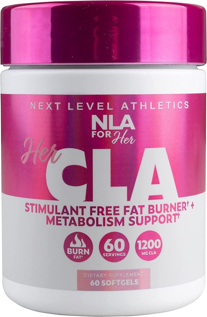 NLA Voor haar CLA, 1200 mg, 60 Graaf - Geen Cafeïne of Stimulantia, Aids in het verbranden van vet, verhogen van het metabolisme, Boost Immune System, Verhoog de sterkte en endurance, Calorie Burn met Omega 6-vetzuren