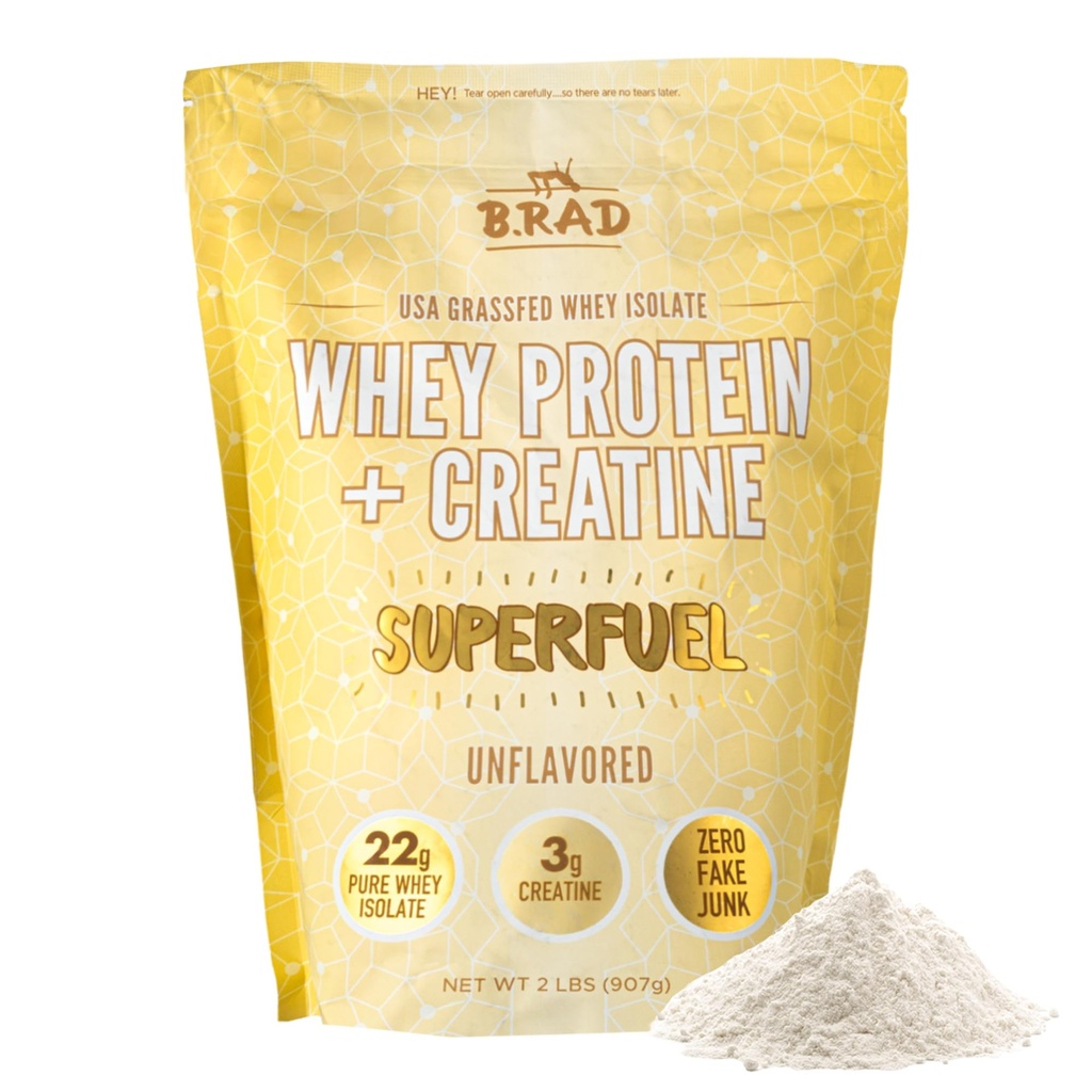 B.rad Superfuel - Grass Fed Wei Protein Isolaat Geboost met Creatine 