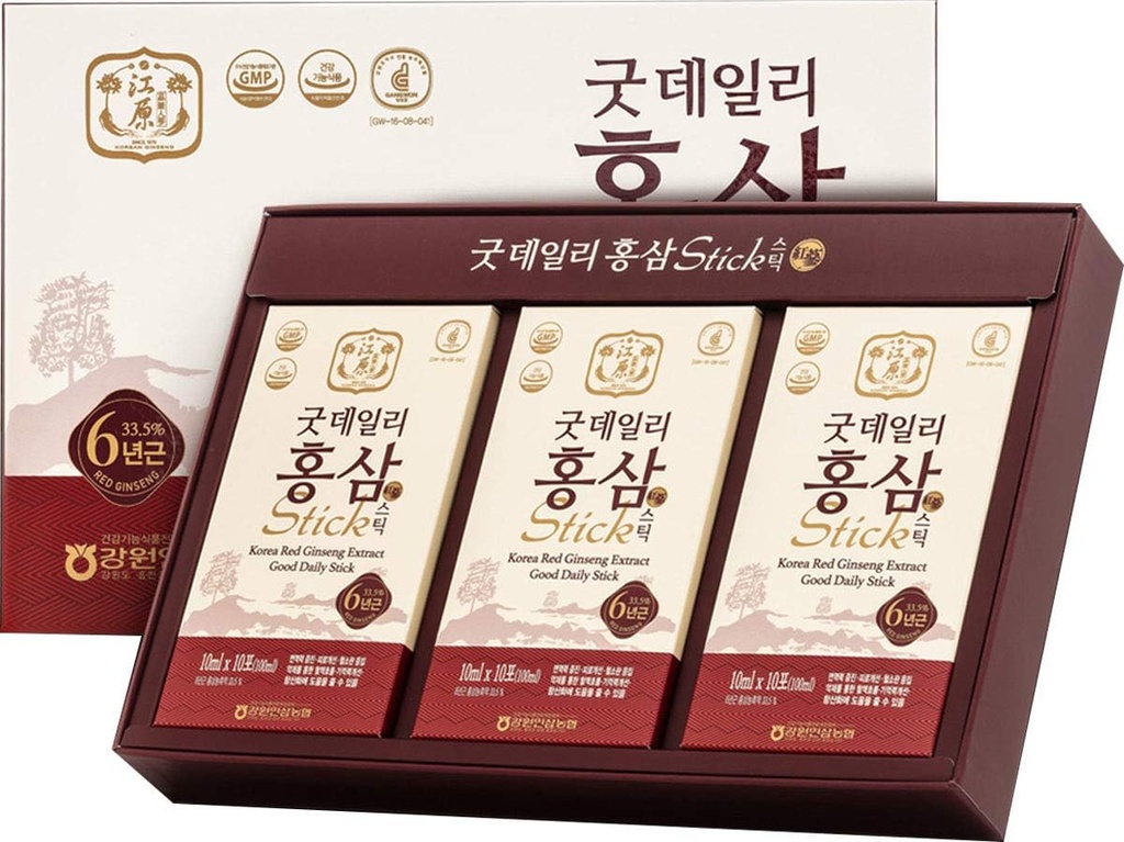 [Gangwoninsam] Korean Red Ginseng Extract Good Daily Stick 30 Count 