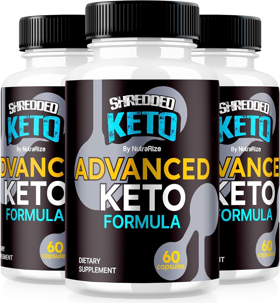 (3 Pack) Versnipperde Keto Pillen, Premium Keto Shred gewichtsverlies Capsules, Alle natuurlijke Keto Supplement ter ondersteuning van Fitness en Body Goals, Officiële ShreddedKeto Reviews (180 Capsules)