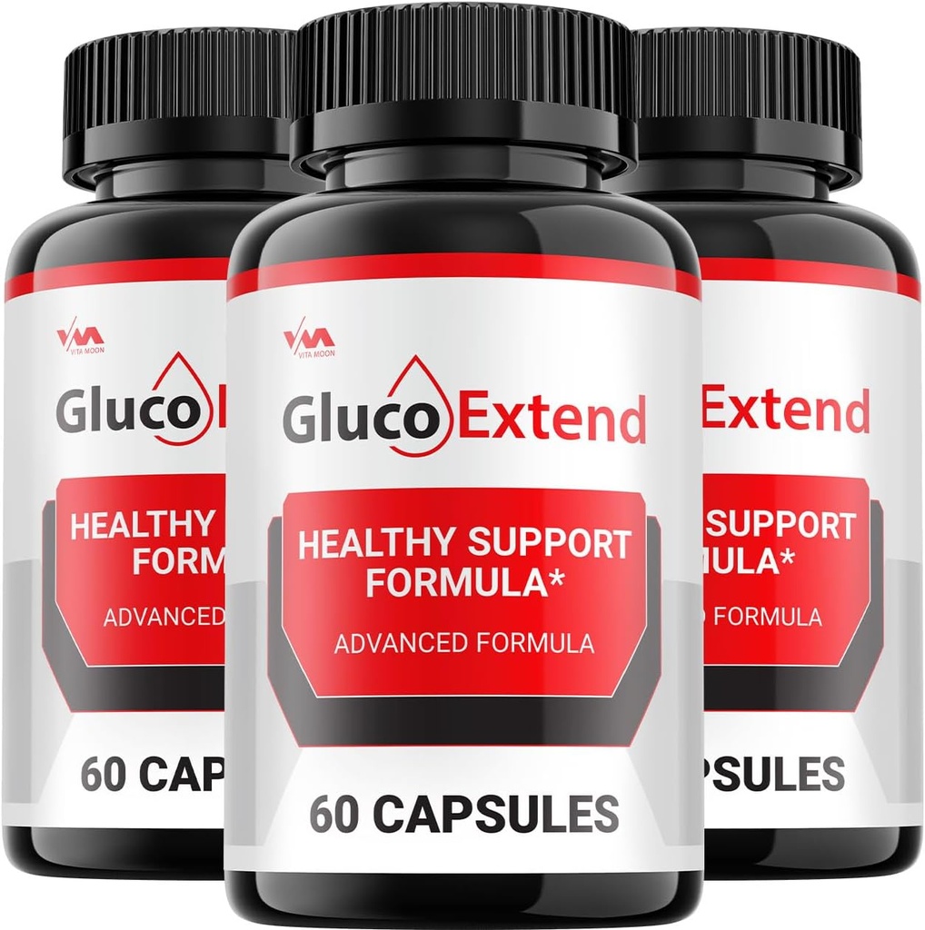 (3 Pack) Gluco Extend Supplement, GlucoExtend Capsule - Advanced Formula Gluco Extend, GlucoExtend Maximum Strength Reviews, 180 Capsules