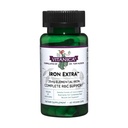 Vitanica Iron Extra, IJzersupplement Verhoogde absorptie met vitamine C 500mg, Methylfolaat 400mcg, B12 Vitamine 500mcg, Calcium, Gele Dock, Dandelion Root & Nettle Leaf Extract, Vegan, 60 Capsules