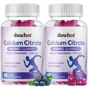 Calcium citraat Gummies, Kauwbare Calcium citraat 1000mg voor bot, spier & Immune Ondersteuning, Ultimate Absorptie Calcium Supplementen voor vrouwen & mannen, Blueberry,120 Kauwen