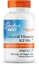 Best natuurlijke vitamine K2 MK7 supplement voor mannen en vrouwen - Bone Health Support, 100 mcg vitamine K-2 MK-7 capsules met MenaQ7, Calcium Support, Non GMO, Vegan - 60 Veg Caps