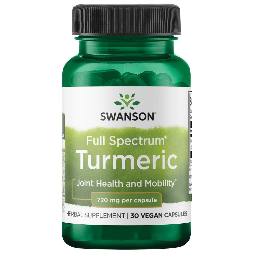 Swanson Kurkuma 720 Milligrammen 30 Capsules