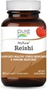 PURE ESSENCE LABS MyPure Reishi Organic Paddestoelen supplement - 100% Real Mushroom Extract voor Immune Support, Stress Relief, Build Energy (30 capsules)