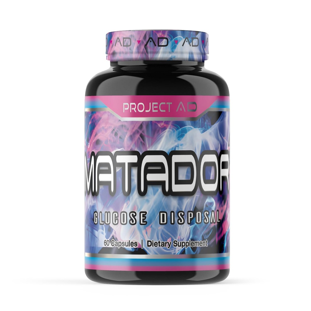 Project AD Matador Muscle Builder verbetert spierpompen en bevordert spiergroei en energie (60 capsules)