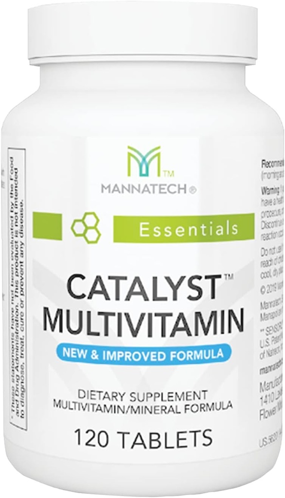 Mannatech Catalyst Multivitamine 120 comprimés, maximisez votre multivitamine. Fournit des antioxydants vitamine A, vitamine C et vitamine E, maintenant avec Ashwagandha pour vous soutenir physiquement et émotionnellement
