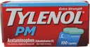 TYLENOL PM Extra sterkte pijn Reliver/Nighttime slaaphulp Caplets 100 ea