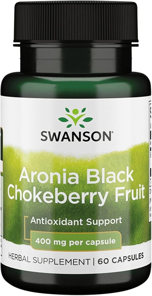 Swanson Full Spectrum Aronia (Chokeberry) 400 Milligrammen 60 Capsules