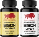 Starter Pack, Gras Fed Bison Lever Capsules, Orgaan Capsules, Non-GMO, Ondersteunt energieproductie, ontgifting, spijsvertering, immuniteit en volledige lichaamswelzijn
