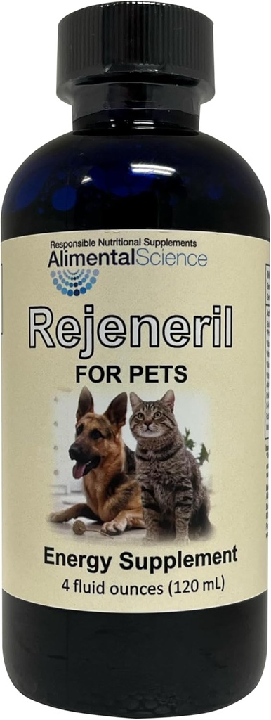 Rejeneril-FP 4oz tot 240 Servaties Natuurlijk Relieve vermoeidheid in Huisdieren verhogen Energie Normale eetlust Immuun Ondersteuning Hondenkat en huisdier Formulatie Antioxidant Vitamine Mineraal Supplement Levensduur Vitaliteit