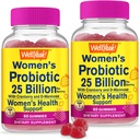Wel Ja 25 miljard Probiotica voor vrouwen Cranberry en D-Mannose Gummies (2 Pack) - Vaginale en Gut Health, Digestieve Ondersteuning en Vrouwelijke Gezondheid - Womens Probiotic met 12 Strains - 60 Gummies