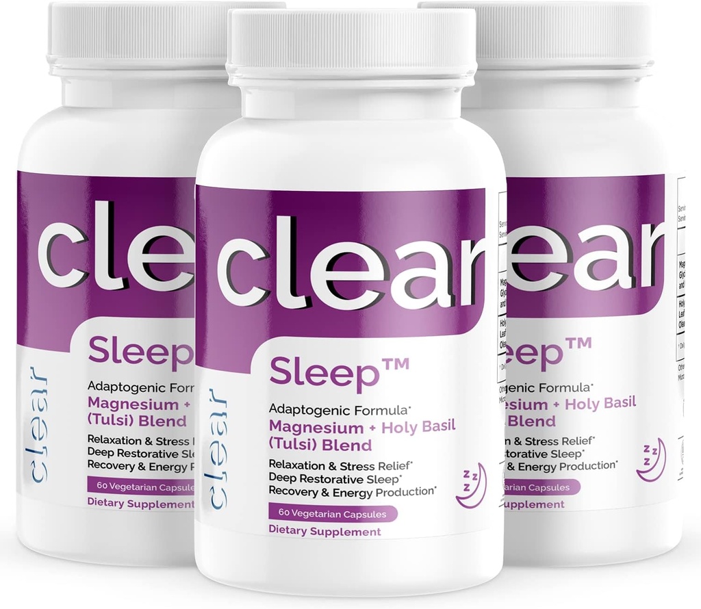 Supplément sommeil avec Saint Basilic & Magnésium (3pk)