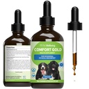 Pet Wellbeing Comfort Gold for Dogs - Ondersteunt Canine Physical Comfort, Healthy Circulation, Corydalis, Turmeric - Veterinair-geformuleerd kruidensupplement 4 oz (118 ml)
