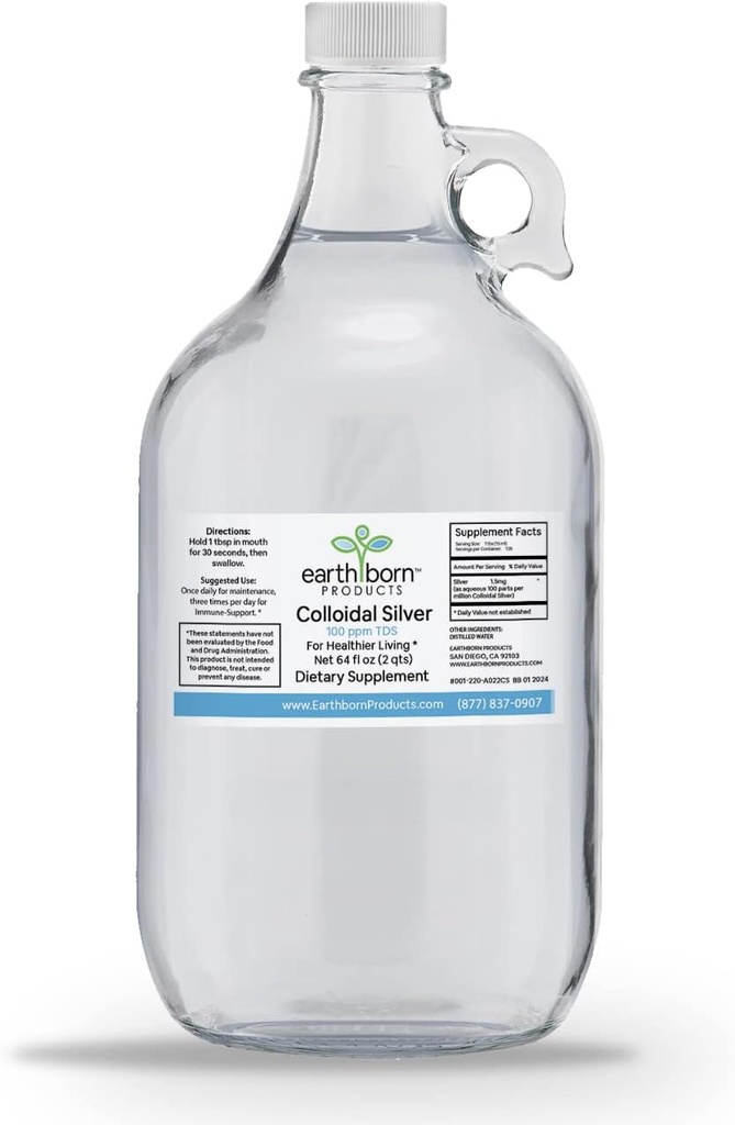 Monatomisch Colloïdaal Zilver (64OZ.)