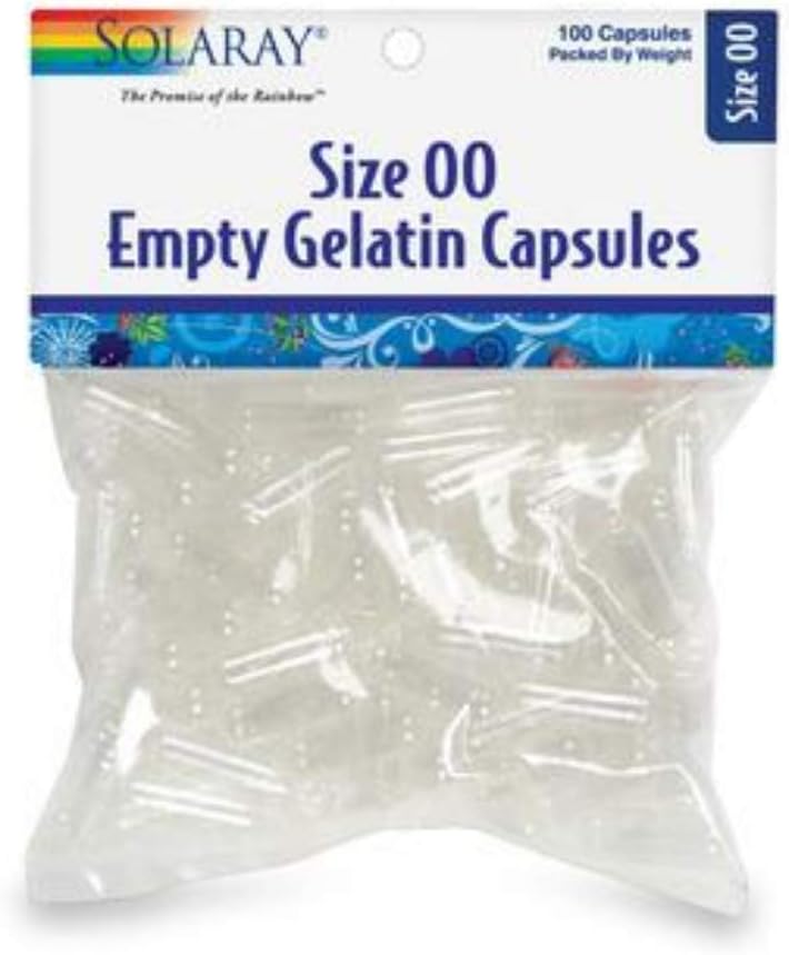 Solaray Empty Capsules Size 00 (Bag) | 100ct