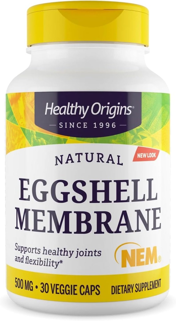 Gezonde oorsprong Eierschaal Membraan 500 mg (NEM, Non-GMO, Glutenvrij, Gezamenlijke Ondersteuning), 30 Veggie Caps