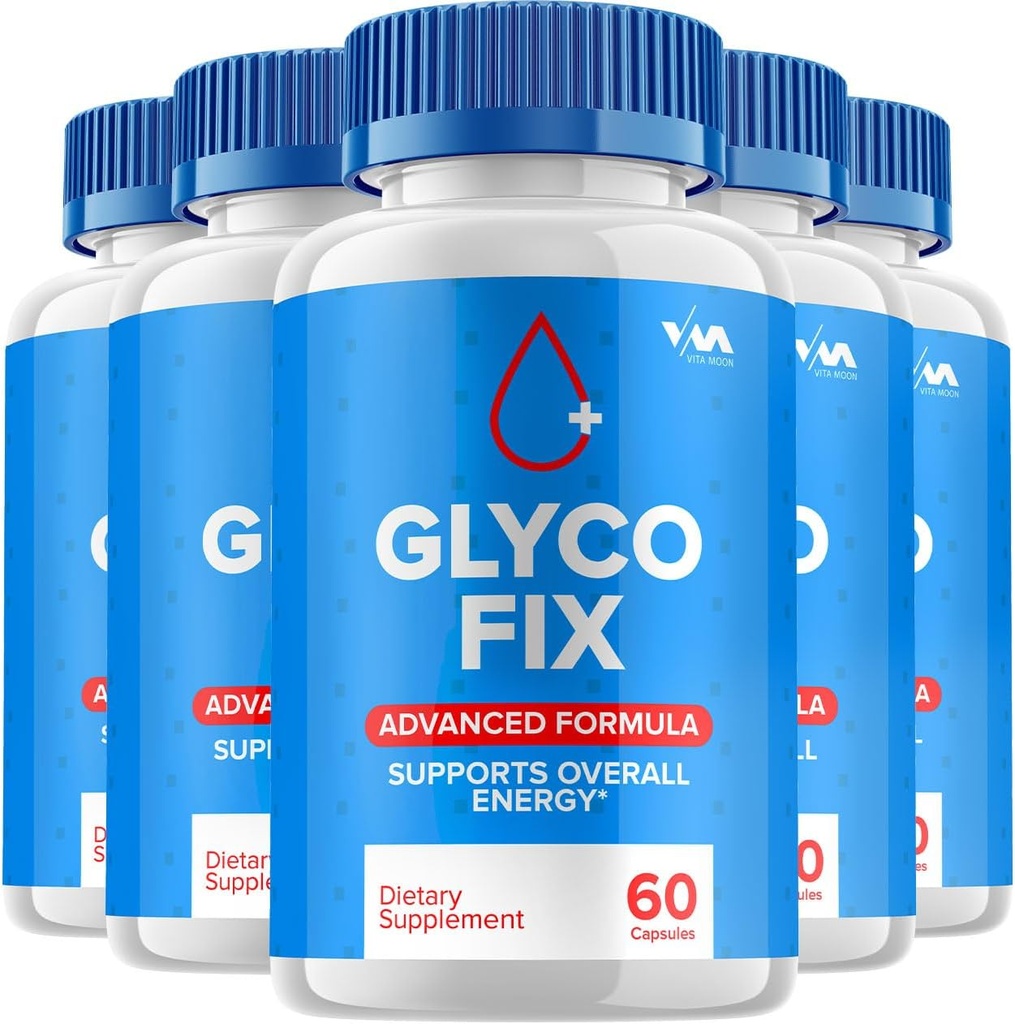 (5 Pack) Glyco Fix Gezonde Vitamine Ondersteuning Supplement, Gluco Fix Capsule - Advanced Formula Gluco Fix, Glyco Fix Maximum Sterkte Reviews, 300 Capsules