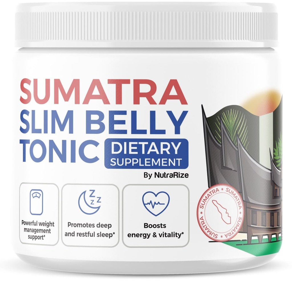 NutraRize Sumatra Slim Poudre Tonique Belly - Supplément diététique, Poudre Maximale Tout Naturel, Critiques (1 Pack)