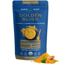 Earth Echo Golden Bliss, mélange d'élixir de crème curcuma biologique avec racine d'Ashwagandha, huile MCT et mélange de 4 champignons pour le sommeil reposant, le soutien immunitaire et réduit la rage, sans lait, 30 portions
