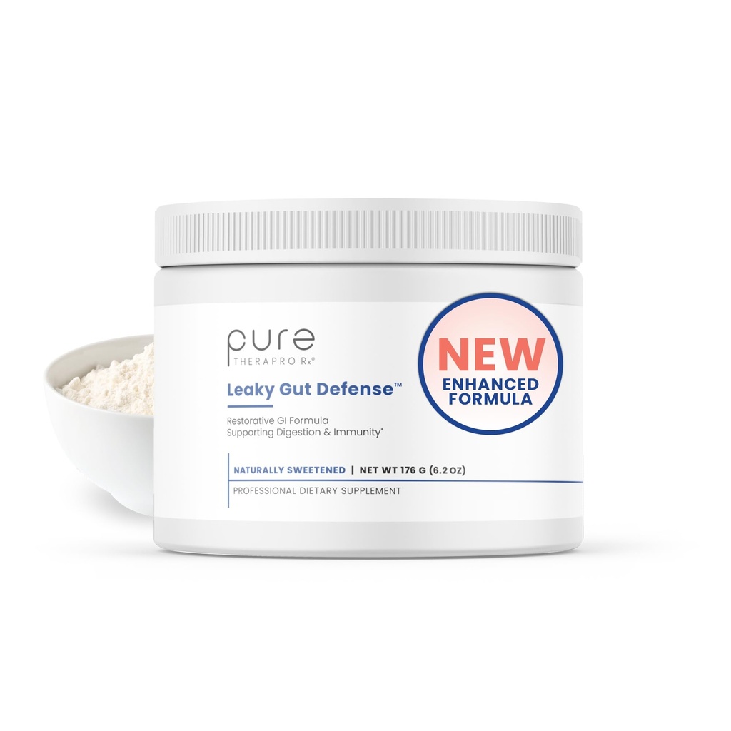 Pure Therapro Rx Leaky Gut Defense - Gut Health Supplement met L-Glutamine, Licorice Root Extract, Marshmallow Root, Aloë Leaf, Larch Arabinogalactan - Made in USA - 30 Servings Powder