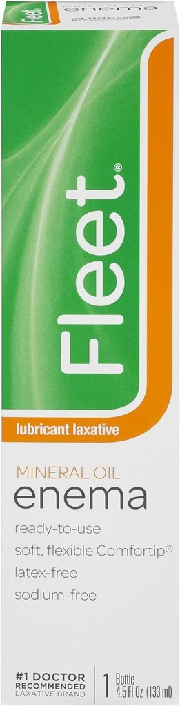 Fleet Laxative Mineral Oil Enema for Constipatie, 4.5 Fl Oz (pakket van 12)