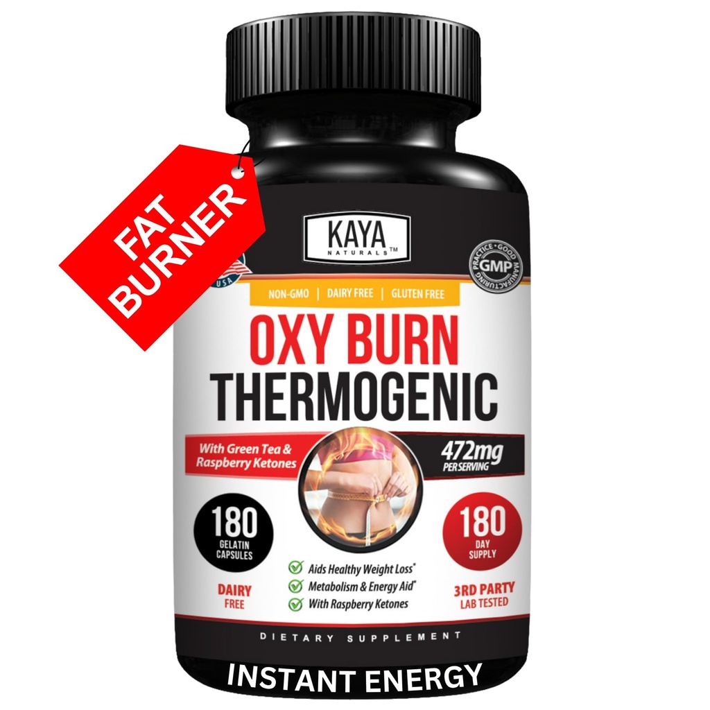 Kaya Naturals Oxy Burn - Thermogenic Herbal Formula for Active Living 