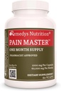 Remedy's voeding Pijn Meester 1000mg, 60 Vegan Capsules Herbal Dieetsupplement Twee maanden Levering