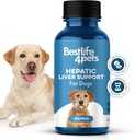 Lever Lever Ondersteuning voor honden, disoplosbaar Homeopathische Digestieve Canine Supplement voor lever detox en Nutrient Absorptie, 100% natuurlijke, gemakkelijk te geven, vrij van chemicaliën of additieven, 400 pillen