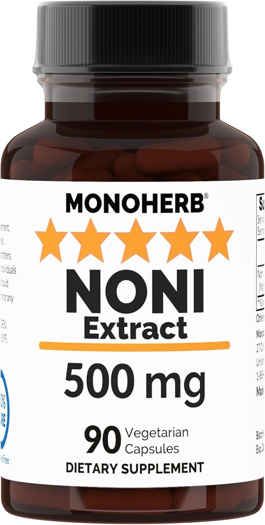 NNI Extract 500 mg - 90 Veg Capsules - Morinda Citrifolia - 90 Servers