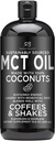 Radha Beauty Premium MCT olie uitsluitend gemaakt van niet-GMO kokosnoten - 15.8oz. Keto, Paleo, Glutenvrij en Veganistisch goedgekeurd.