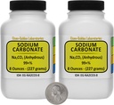 Natriumcarbonaat [CNa2O3] 99+% ACS-kwaliteit poeder 1 Lb in twee space-saver flessen