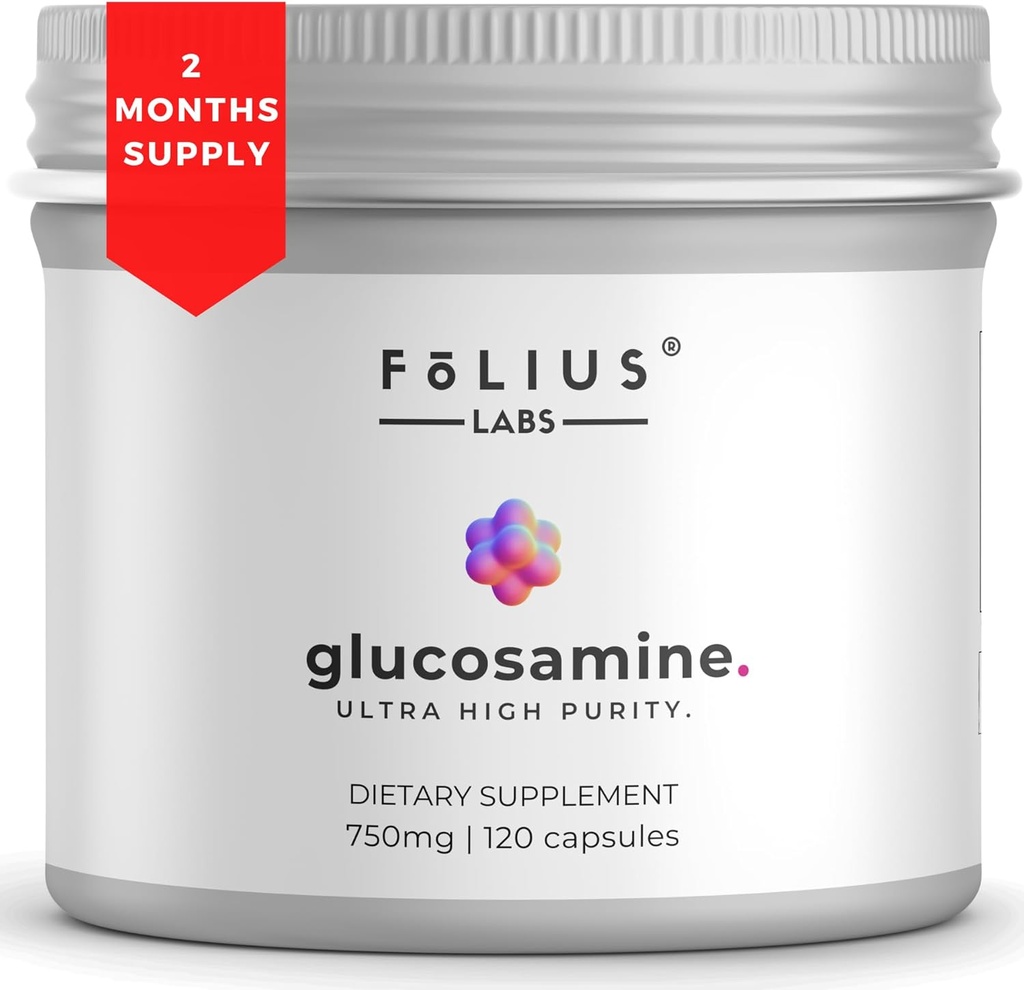 Glucosmine sulfaat kaliumchloride 750mg voor gezonde gewrichten, botten en cartilage . . Gezamenlijke ondersteuning Supplement voor mannen en vrouwen (120 capsules)
