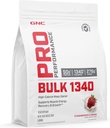 GNC Pro Performance Bulk 1340 Mass Gainer Protein Powder, 50g, Glutenvrij, Wei, Creatine, BCAA, 3rd Party Tested, Muscle Recovery & Growth, Micronutriënten, Aardbeien en Cream, 9 porties
