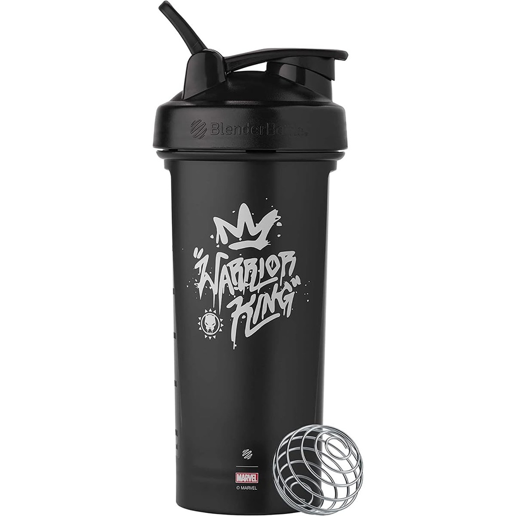 BlenderBattle Marvel Classic V2 Shaker Bottle Perfect voor eiwitshakes en pre-workout, 28-Ounce, Warrior King