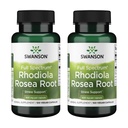 Swanson Rhodiola Rosea Racine - Supplément Adaptogène pour les herbes Promouvoir l'équilibre de l'humeur et le soutien du stress - Formule naturelle pour le soutien énergétique - (100 capsules, 400mg chacune) (2 pack)