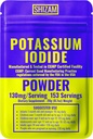 SHIZAM Iodide de potassium 130 mg 65 mg Kit de survie en poudre Kits, Capsules d'iode KI Capsules de teinture liquide pilules Comprimés comprimés Tables Supplément Alt, fournitures de préparation 130mg 65mg