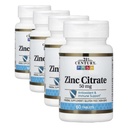 21ème siècle Santé Zinc Comprimés Citrate 50mg, 60 Compte (paquet de 4)