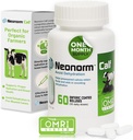 Jaguar Animal Health Neonorm Calf - Enteric Coated Supplement Boluses for Proper Hydration & Bowel Health - Plant-based Product for Pre-Weaned Calves (60 Tel.)