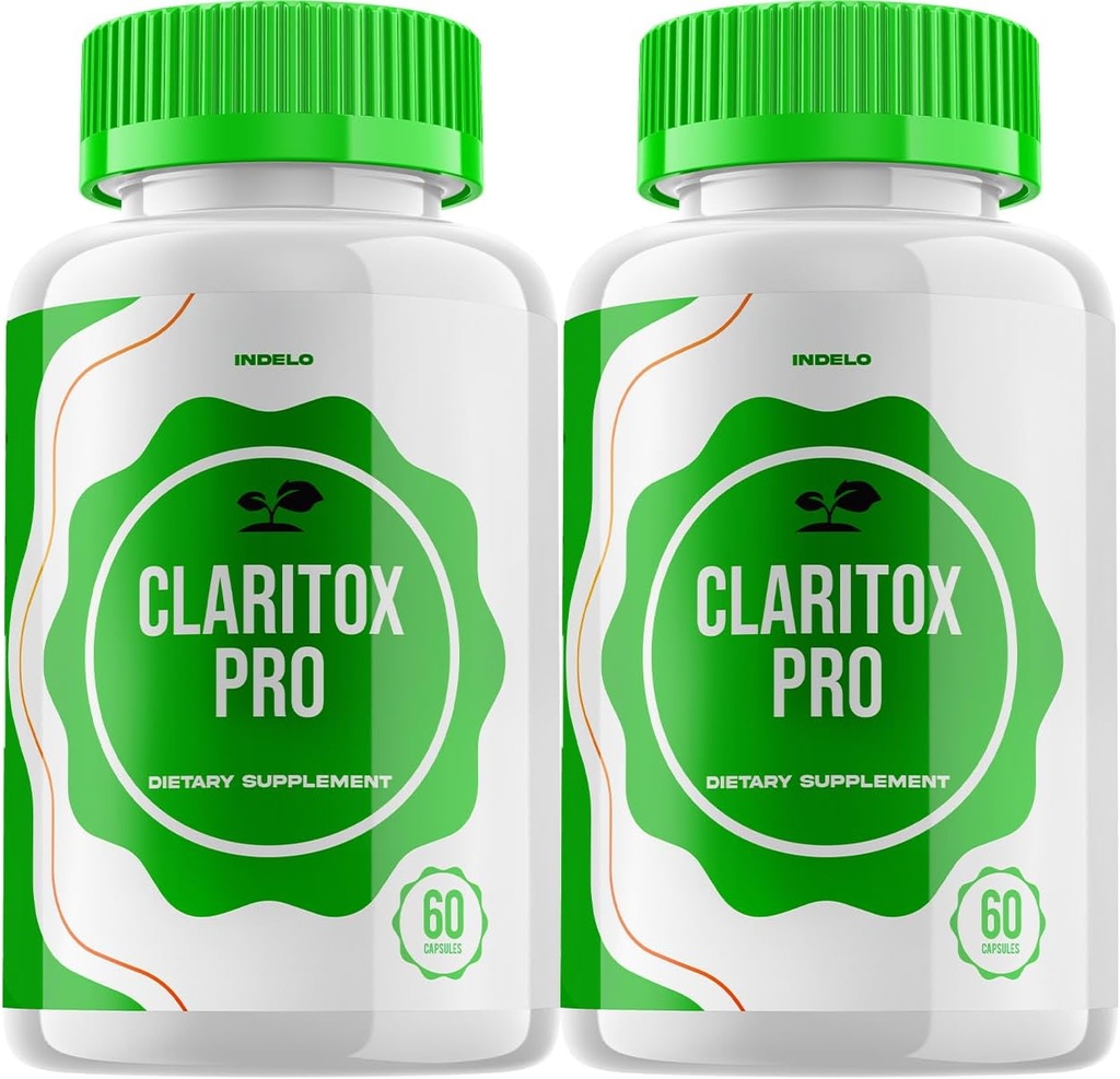 (2 verpakkingen) Claritox Pro voor Vertigo Capsules, Claritox Pro voor Vertigo Reviews, ClaritoxPro voor Vertigo Ondersteuning Supplement Maximale sterkte Nootrope Formule Pillen Claritox Pro voor Geheugen (120 capsules)