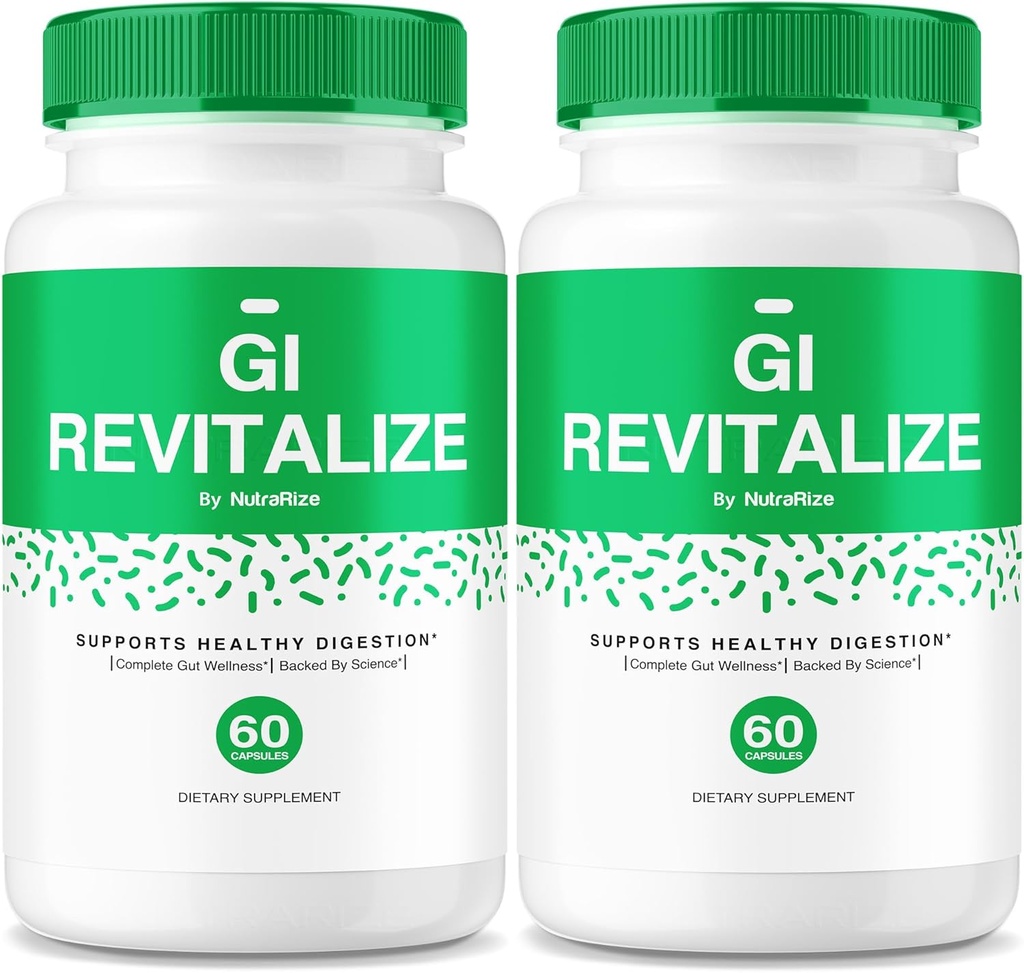 (2 Pack) GI Revitalize - GI Revitalize Pro Pillen te ondersteunen gezonde spijsvertering, GI Revitalised Advanced Formula for Gut Health, G I Revitalizer Maximale sterkte Supplement Review (120 Capsules)