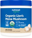 Nutricost Biologische Lion's Mane Paddestoel Poeder 4oz - Gecertificeerd USDA Biologisch