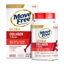 Move Free Ultra Triple Action Joint Support Supplement - Type II Collageen Boron & Hyaluronic Acid - Ondersteunt Joint Comfort, Cartiliage & Bones in 1 Tiny Pill Per Day, 64 Tablets (64 porties)