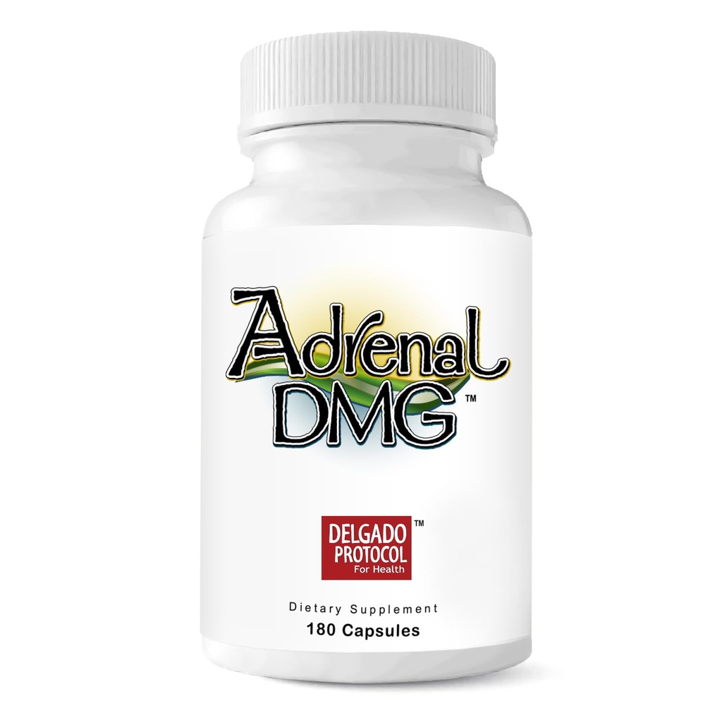 Adrenal DMG - 180 Capsules - Ondersteuning Daytime Energie, Betere Slaap, Immuunstelsel, Verminder stressniveaus en vermoeidheid - Alle natuurlijke supplement