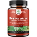 Supplément de Resvératrol Trans - Capsules de Resvératrol avec activateur AMPK pour la santé cellulaire et la vitalité - Activateur métabolique AMPK pour le métabolisme Boost et l'efficacité cellulaire - 60 Compte